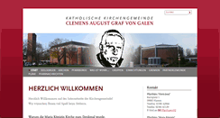 Desktop Screenshot of clemensaugustgrafvongalen.de