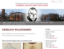 Tablet Screenshot of clemensaugustgrafvongalen.de
